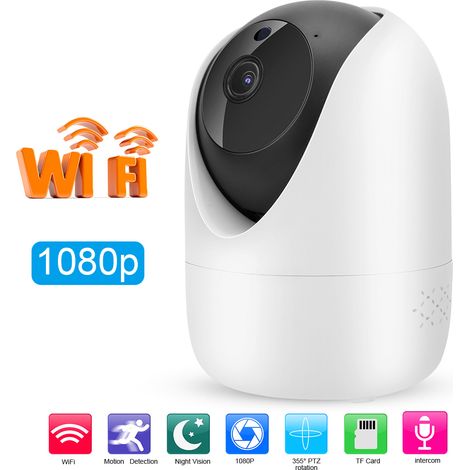 Caméra de Sécurité WiFi 1080P avec Détection Intelligente IA, Vision Nocturne Couleur et Alimentation Universelle (1/5)