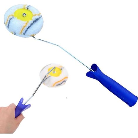 1 pcs Rouleau d'angle professionnel pour peinture d'angle, bricolage, idéal pour bords et coins étroits, mélange, plastique, coton (1/5)