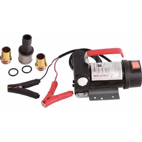 Pompes auto-amorçantes, fils de cuivre, câble d'alimentation long 12V, pompes diesel pour transfert de camion, tuyau de 1 pouce (1/5)