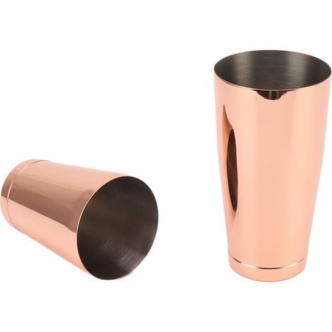 Cocktailshaker aus Edelstahl 304, 2-teilig, Weinbar-Mixer, kupferbeschichtet, mit Sockel. (1/5)