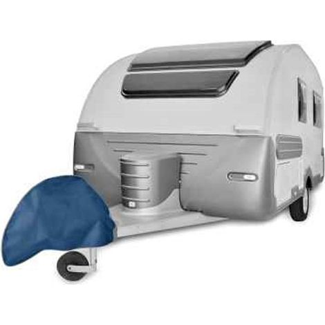 Kegel-Abdeckung für die Anhängerkupplung von Caravan/Wohnmobil, blau, Serie Mobile Garage
