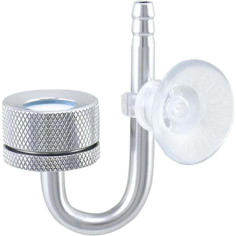 Diffuseur CO2 Aquarium, Diffuseur de Dioxyde de Carbone avec U Forme Tube et La Ventouse, pour Aquarium (1/4)