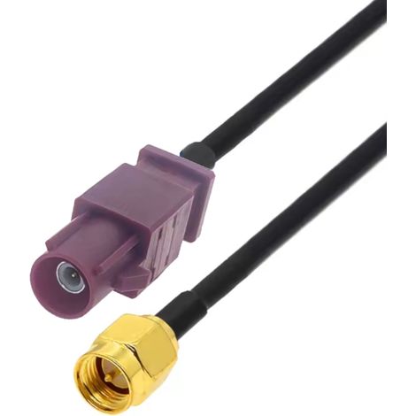 Pigtail fakra D-Stecker / SMA-Stecker RG174 2m