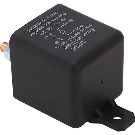 Relais commutateur sans fil 12V pour auto contact NO bobine cuivre 2.4W double télécommande véhicule 120A (1/5)