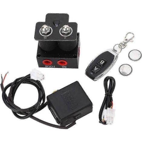 1/4 NPT 12V Magnetventil für Luftfederungsverteilung, 0-200 psi Druck, Universal für Autos und Motorräder (1/5)
