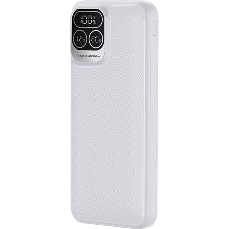TRADE SHOP - Power Bank A Ricarica Rapida 15000mah 66w Con Display Led Digitale 4 Cavi Integrati Q-cd554 -