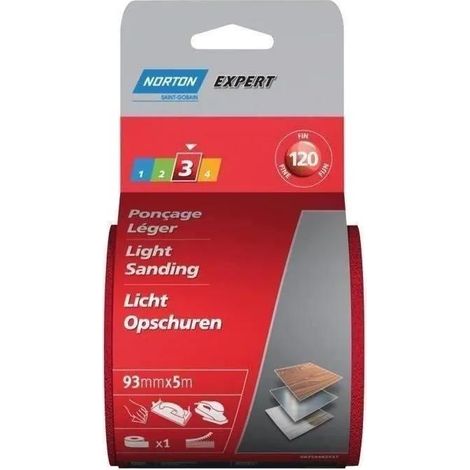 Norton Norgrip nastro abrasivo autoadesivo bianco 93 mm