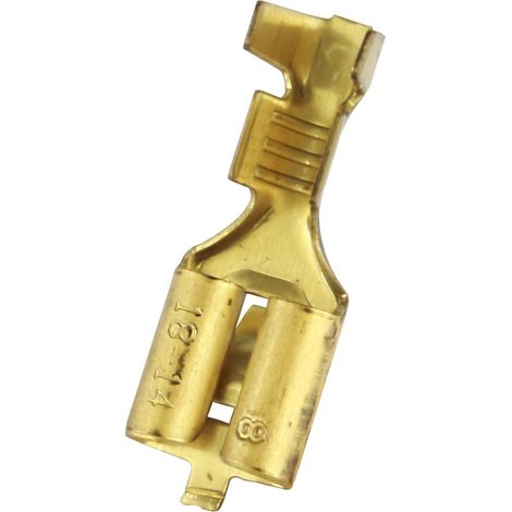 Cosse faston RS PRO, 18 14 AWG, Non-isolé ( Prix pour Sachet de 100 )