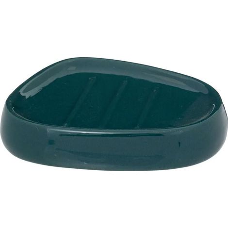 Porte Savon "Galet" 12cm Bleu Pétrole