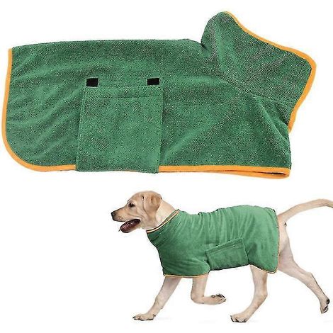 Hundebademäntel und -handtücher zum Trocknen von Hunden – super saugfähige Tierbademäntel für schnelles Abtrocknen-M