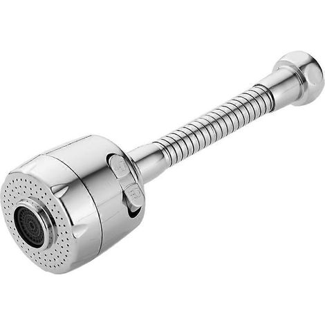 Duscharmaturverlängerung mit Filter und wassersparender Sprühdüse (silber) (1/5)