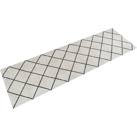 Tapis de cuisine lavable, carré, 60 x 180 cm, velours