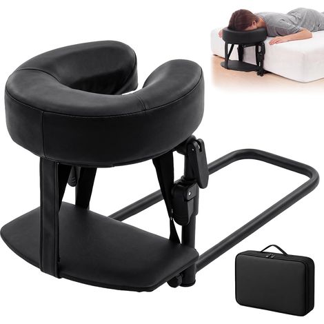 Appui-tête de massage pour lit, table de massage avec oreiller et tête de lit intégrée, oreiller de massage avec trou pour la tête, appui-tête de massage pour matelas de 14 à 45 cm d'épaisseur (1/5)