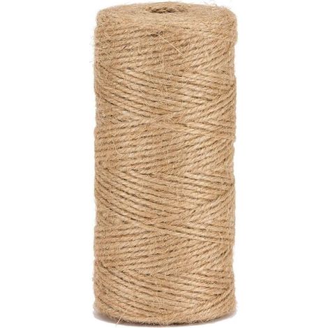Ficelle de jute naturelle pour jardinage, bricolage et activités manuelles, 1,5 mm/200 mètres (1/5)