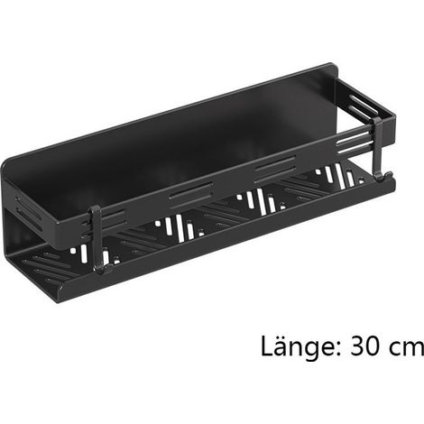 Étagère à épices auto-Adhésifs, étagère à épices Suspendue Avec 2 Amovible Crochet, étagère à épices organiseur de Cuisine, Longueur: 30 cm (1/5)