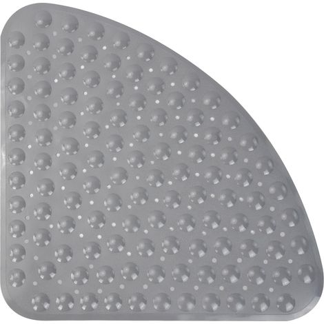 Coin Tapis De Douche Antidérapant Et Anti-Moisissure, Tapis De Bain Quadrant en Caoutchouc pour L'Intérieur De La Douche, Grand Tapis De Bain Antidérapant avec Ventouses à Séchage Rapide (1/5)