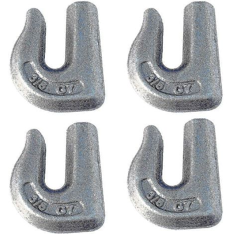 Crochet de chaîne à souder 3/8 pouce - acier forgé G70, charge 6600 lbs (1/5)