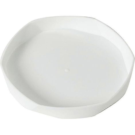 Soucoupe robuste et durable pour pots de fleurs, en plastique épais, multicolore, pour jardin - M - Blanc (1/5)