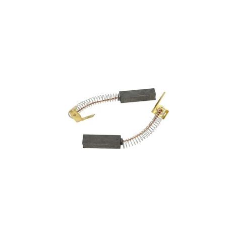 Vhbw – Balais de charbon 2x 32,2 x 6,4 x 10mm – Compatible avec Makita, Metabo, Festool – Accessoire pour aspirateur – Graphite avec ressort (1/4)