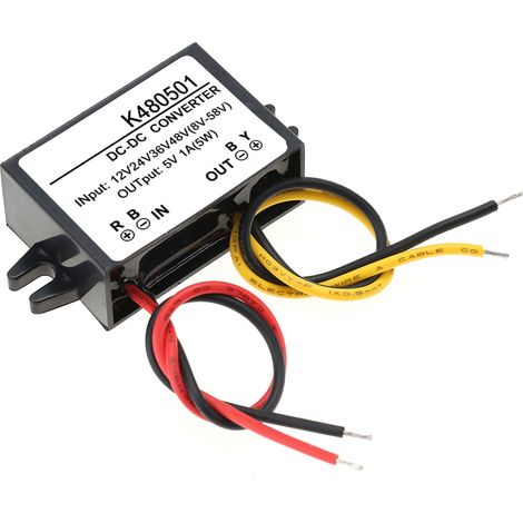 Module d'alimentation abaisseur de tension DC-DC 12V/24V/36V/48V vers 5V 1A (1/5)