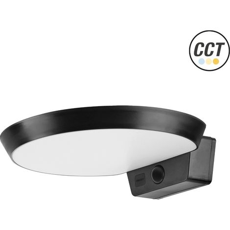 APLIQUE LED SOLAR NEGR.REDO.IP54 6W.3CCT (1/3)