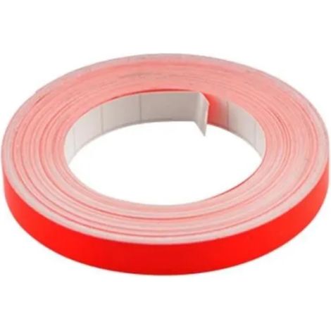 Liseret autocollant 9mm x 10m rouge fluo carénage jante décoration pneu bricolage
