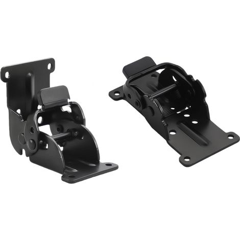 Charnières Pliantes Pieds Table, Charnière à Avec Blocage Pliable 0°- 90°- 180°, Supports Pliants Pour Pieds Table Et Bancs Charnière Pour Pied de Table, Noir 2 Pièces (1/5)