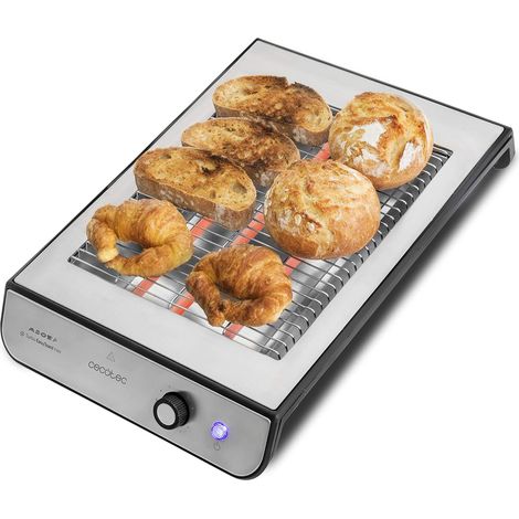 Grille-pain Plat Inox 900W Quartz (1/2)