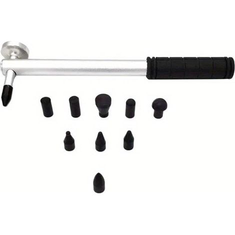 Lot de 10 marteaux de nivellement de carrosserie de voiture en aluminium sans peinture - Outils de réparation de débosselage pour véhicules (1/5)