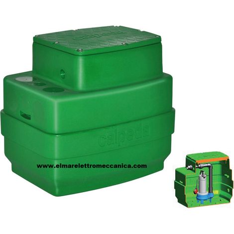 0,75 HP GEO230 GXV 40-7 Stazione Raccolta 230 l Sollevamento Fogna CALPEDA 400 V Trifase