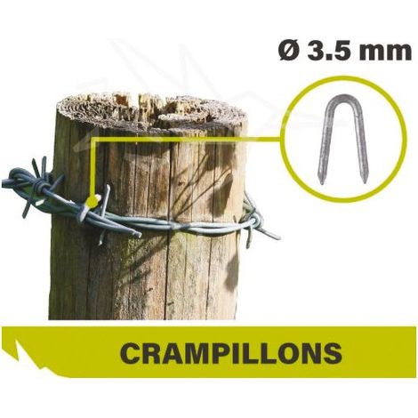 Crampillons 3.5x35mm Fixation Robuste Pour Clôtures - Filiac