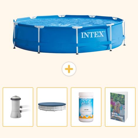 Intex Piscine Tubulaire Ronde - 366x76 cm - 5-pièces SCB116 (1/5)