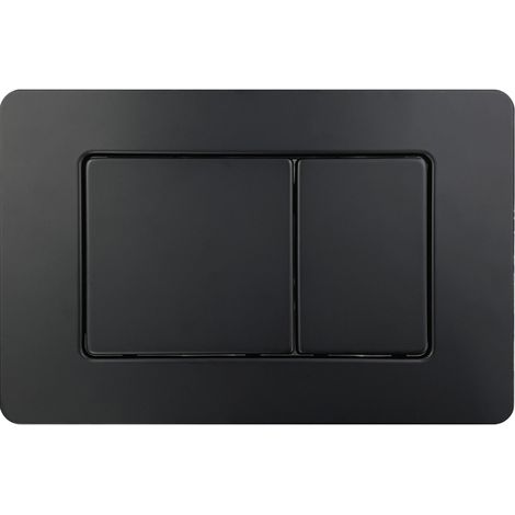 Drückerplatte Edelstahl Schwarz Matt Kompatibel mit Geberit Dofix Sigma/Delta 2 Mengenspülung (1/3)