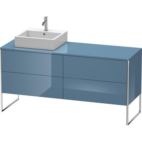 Meuble sous-vasque XSQUARE 778x1600x548m avec éclairage li bleu pierre brillant