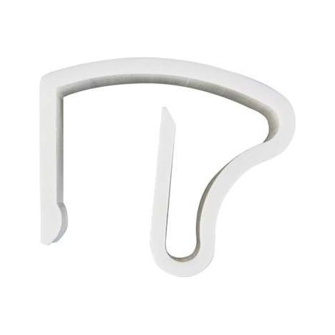 Cintacor Supporto per Tende - Bianco - Installazione Senza Forare (1/4)