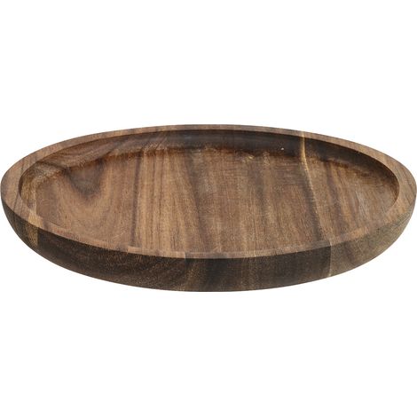 assiette en bois d'acacia 20 cm (1/3)