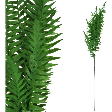 Felce LIKE, ramo di felce artificiale vivente in silicone con 5 foglie, 93 cm (1/5)
