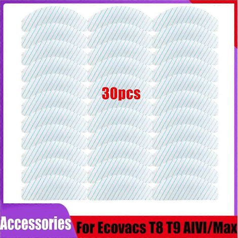 Lot de 30 Strong chiffon chiffons de lavage patins pour OZMO T8 T8 Max T9 + pièces pour aspirateur (1/5)