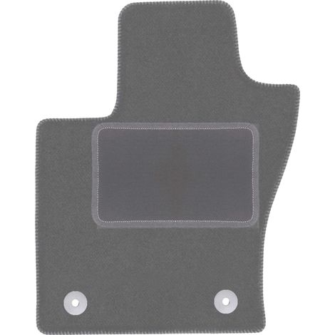 Tapis de sol conducteur en velours pour : Fiat 500X II crossover (2018-) graphite