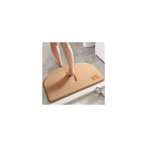 Tappetino da bagno semicircolare antiscivolo 50x80cm, tappetino da bagno, tappetino antiscivolo - Crezuo