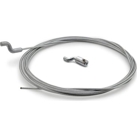 CCYKXA Flexible Throttle Cable Ø1.5 mm with Z Tip and Z Cable Clamp Length 2.5m Accelerator Carburetor Handle Repair for Lawn Mower Brush Cutter Tiller Garden (1 cable) (1/5)