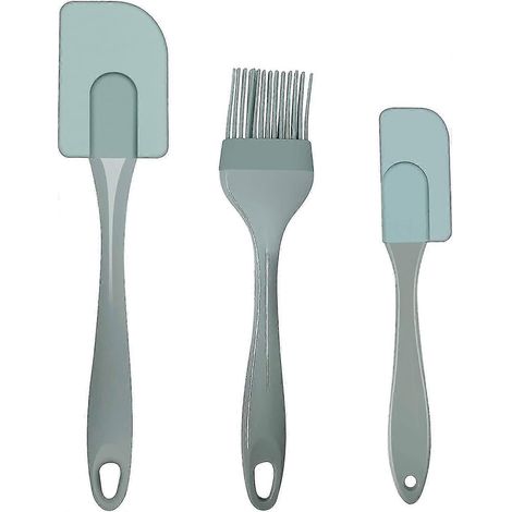 Silikonspatel-Set – Grün, 6-teilig, antihaftbeschichtet, mit Edelstahlkern – Hitzebeständiges Küchenhelfer-Set (1/5)