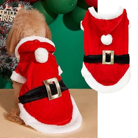 Huisdierkleding 1 stuk, Kerstkleding voor huisdieren, Hondenvest, Kerstkleding voor honden, Hondenjurk, XS (1/4)