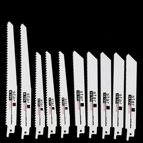 Lame De Scie Alternative - Bi-Métal Et Acier Au Carbone - Pour Bois Métaux Plastique - 10 Pièces Ou 20 Pièces (1/5)