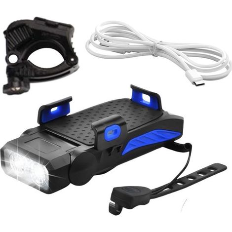Illuminazione per bicicletta con clacson,luce di sicurezza per la guida notturna con avviso acustico,appassionati e ciclisti professionisti (1/5)
