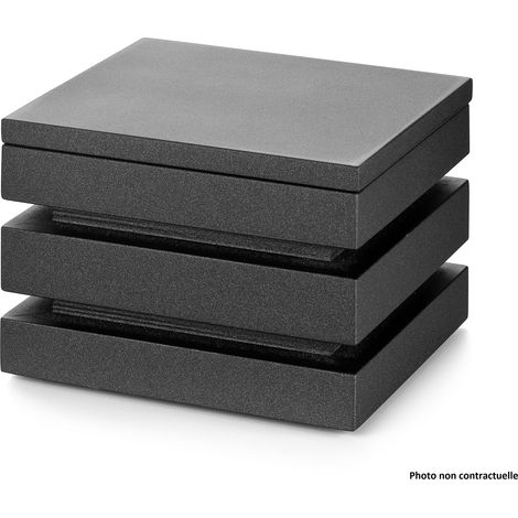 Cube en Noir Bois Cubic® avec Couvercle - Pujadas