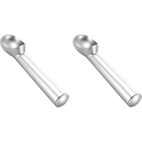 BEBUSINGOTO Cuillere a Glace,Cuillère à Glace,Cuillere Glace Boule,Boulier a Glace,Cuillere a Glace Professionnelle en Aluminium,Facile à Nettoyer,Cuillères Pour Glaces/Pâte à Biscuits/Sorbet/Amande( (1/5)