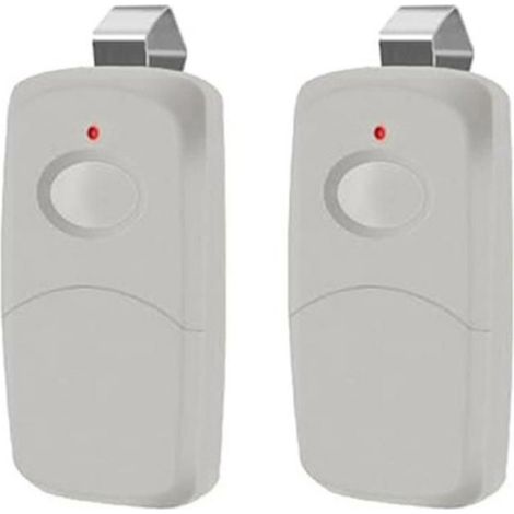 2x Télécommande de garage,Plastique,Commutateur DIP 10 positions,300 MHz,Pour porte et portail (1/5)