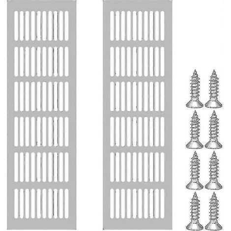 2 grilles rectangulaires pour fenêtres, grilles de fenêtre extérieures 80 x 250 mm (1/3)