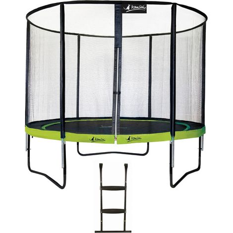 Trampoline KANGUI - PUNCHI Ø 360‑365 cm – Enfant – Rebond Sportif – Échelle – Garantie 5 ans (1/4)
